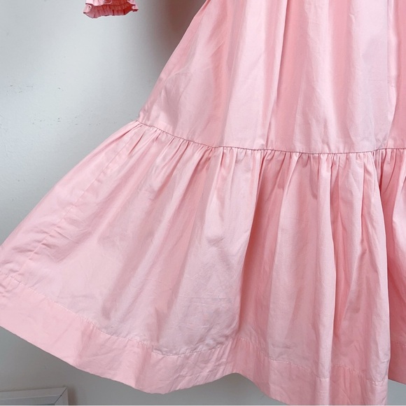 Lusana Brooke Cotton Mini Dress in Cameo Pink NWT Women Dress Size Small - Picture 4 of 10